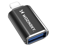 Przejściówka Wozinsky Adapter Lightning USB-A OTG czarny WALA-01